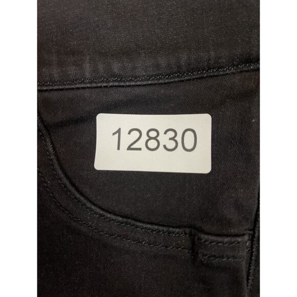 Spanx Jeans Womens Small Black Distressed Skinny Slim Denim Adult - Picture 10 of 10